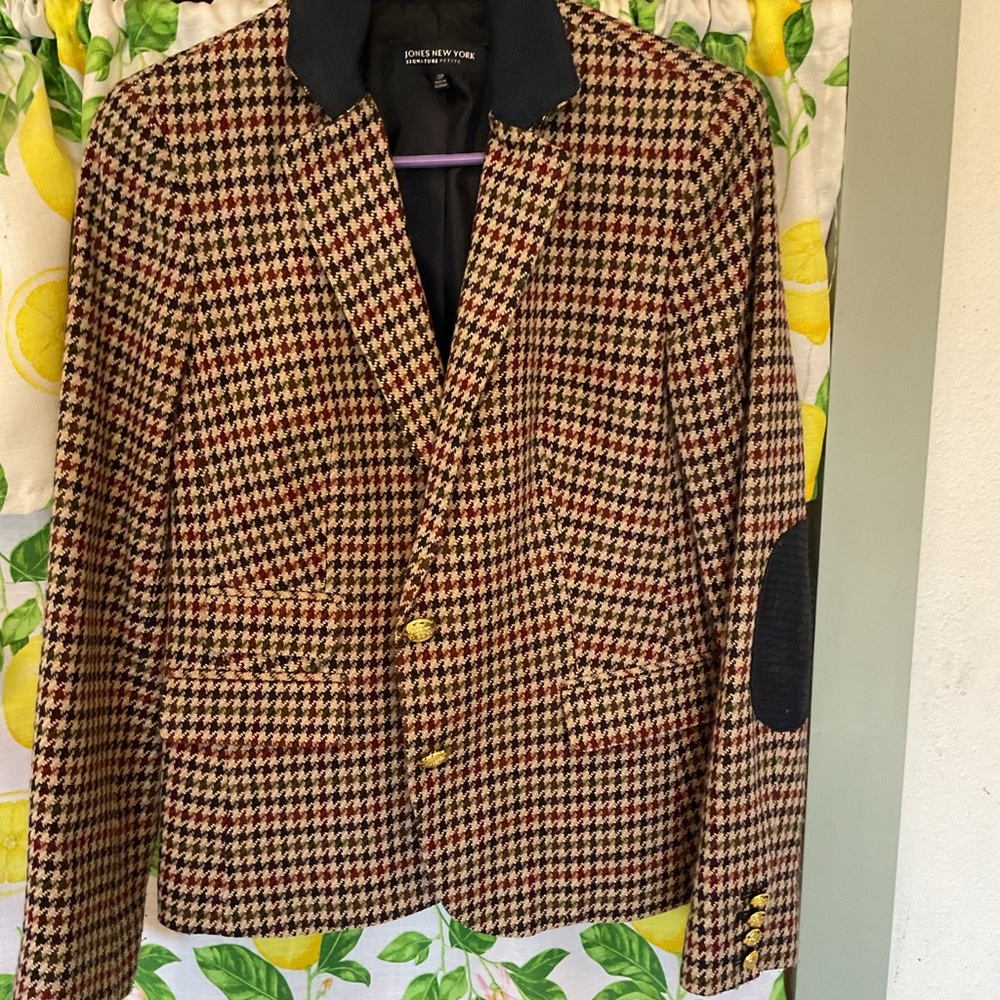 Vintage Jones New York Multicolor Tweed Jacket